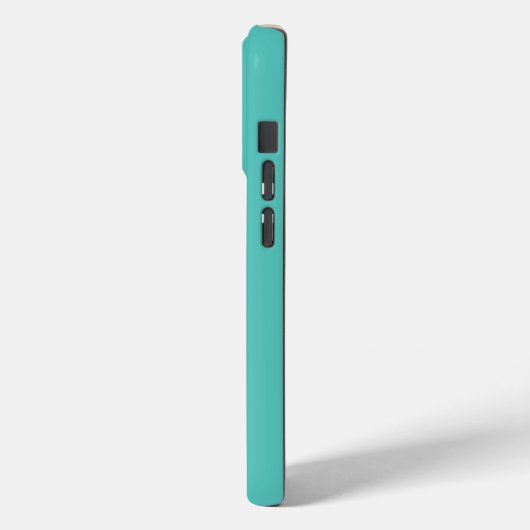Minimale Monogram Aqua Case-Mate iPhone Case (Achterkant / Links)