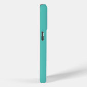 Minimale Monogram Aqua Case-Mate iPhone Case (Achterkant / Rechts)