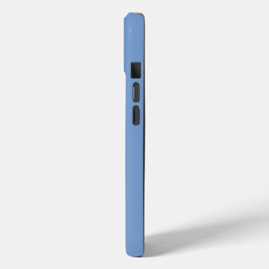 Minimale Monogram Blauw Case-Mate iPhone Case (Achterkant / Links)