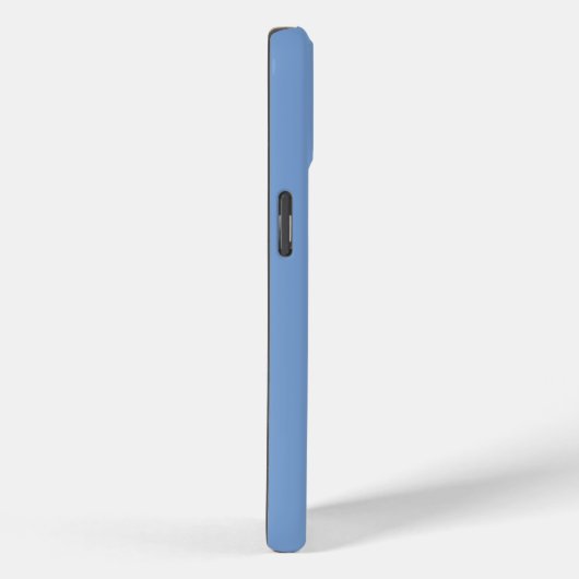 Minimale Monogram Blauw Case-Mate iPhone Case (Achterkant / Rechts)