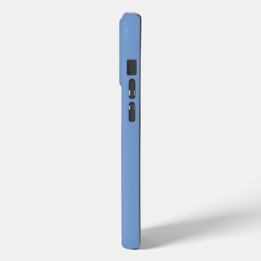 Minimale Monogram Blauw Case-Mate iPhone Case (Achterkant / Links)