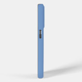Minimale Monogram Blauw Case-Mate iPhone Case (Achterkant / Rechts)