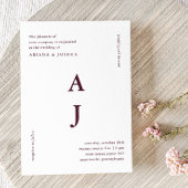 Minimale Monogram Bourgogne Weddenschap Kaart