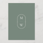 Minimale Monogram bruiloft wensen voor bruid & bru Advieskaart (Achterkant)