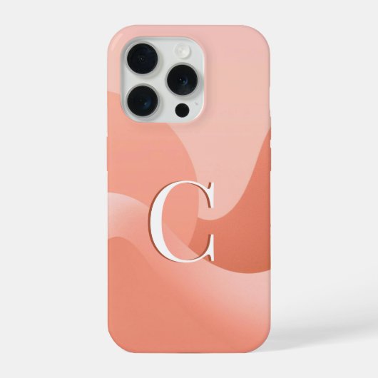 Minimale Monogram C Hoesje iPhone Hoesje (Achterkant)