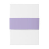 Minimale Monogram Digitale Lavendel Paarse Bruilof Uitnodigingen Wikkel (Achterkant Voorbeeld)