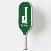 Minimale Monogram Groene Pickleball Paddle (Links)