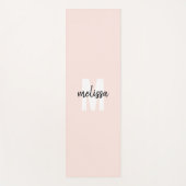 Minimale monogram handschriftenpenseelnaam yogamat (Voorkant)