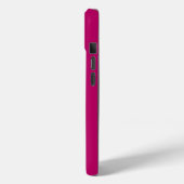 Minimale Monogram Hot Pink Case-Mate iPhone Case (Achterkant / Links)