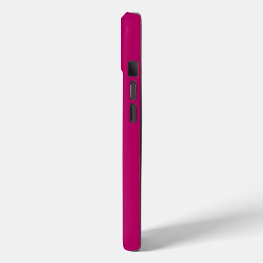 Minimale Monogram Hot Pink Case-Mate iPhone Case (Achterkant / Links)