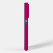 Minimale Monogram Hot Pink Case-Mate iPhone Case (Achterkant / Rechts)