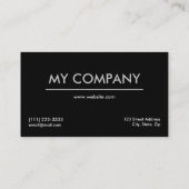 Minimale Monogram Initiaal Visitekaartje (Achterkant)