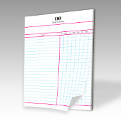 Minimale Monogram Initiaal Wekelijkse Checklist No Notitieblok