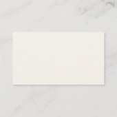 Minimale Monogram Interieur Ontwerper Bedrijfskaar Visitekaartje (Achterkant)