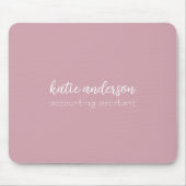 Minimale monogram Jouw naam nieuwe taakpositie Mo  Muismat (Voorkant)