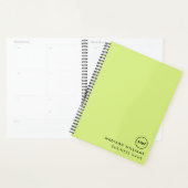 Minimale monogram koepel planner (Display)