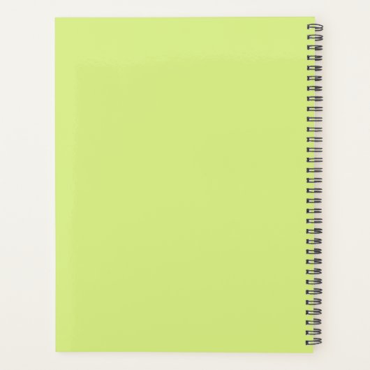 Minimale monogram koepel planner (Achterkant)