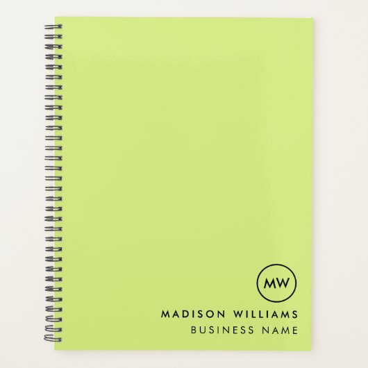 Minimale monogram koepel planner (Voorkant)