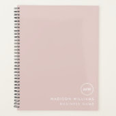 Minimale monogram koepel planner (Voorkant)