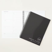 Minimale monogram koepel planner (Display)