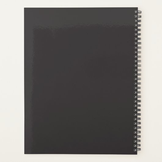 Minimale monogram koepel planner (Achterkant)