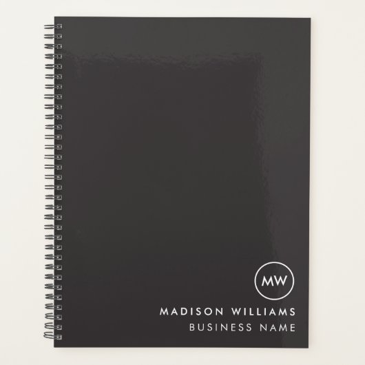 Minimale monogram koepel planner (Voorkant)