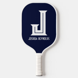 Minimale Monogram Marine Blauwe Pickleball Paddle