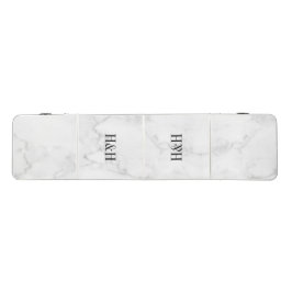 Minimale Monogram Marmer Beer Pong Tafel