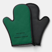 Minimale Monogram Master Chef Groen en Zwart Schor Ovenwant (Voorkant / Achterkant)