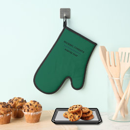 Minimale Monogram Master Chef Groen en Zwart Schor Ovenwant