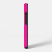 Minimale Monogram Moderne Heet Roze iPhone Hoesje (Linkerkant)