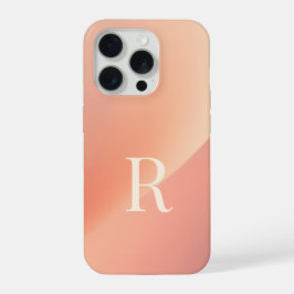 Minimale Monogram R Hoesje – Esthetische Letter R iPhone 15 Pro Case