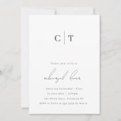 Minimale monogram repetitie binnenuit kaart (Voorkant)