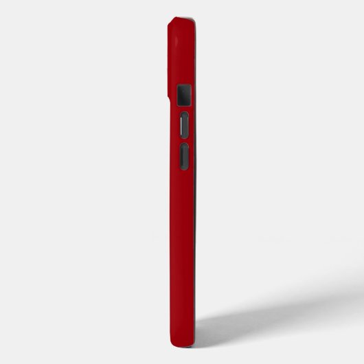 Minimale Monogram Rode Case-Mate iPhone Case (Achterkant / Links)