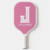 Minimale Monogram Roze Pickleball Paddle (Achterkant)