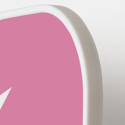 Minimale Monogram Roze Pickleball Paddle (Links Detail)