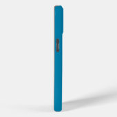 Minimale Monogram Teal Case-Mate iPhone Case (Achterkant / Rechts)
