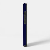 Minimale monogram voor Navy Blue iPhone Hoesje (Linkerkant)