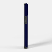 Minimale monogram voor Navy Blue iPhone Hoesje (Rechterkant)