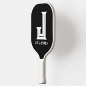 Minimale Monogram Zwarte Pickleball Paddle (Links)