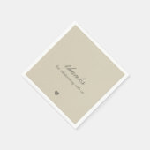 Minimale Mooie Beige Servetten (Hoek)