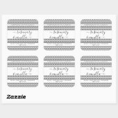 Minimale mooie kaartenkaartsticker vierkante sticker (Vel)