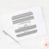 Minimale mooie kaartenkaartsticker vierkante sticker (Envelop)