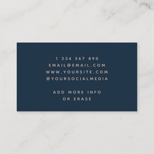 Minimale moonfase sterren Astrologie Celestial Visitekaartje (Achterkant)