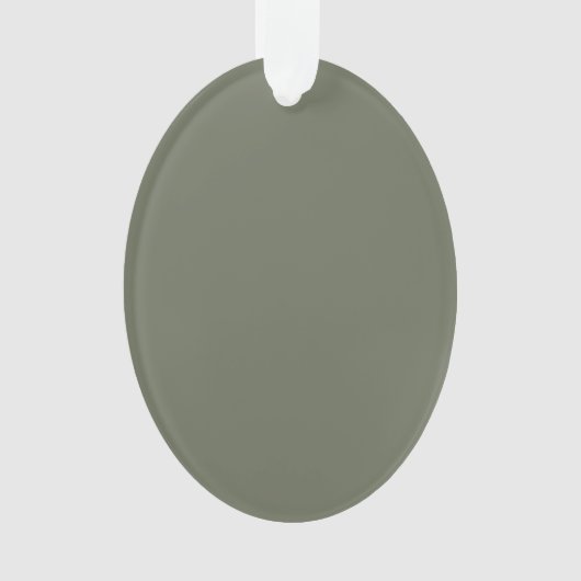 Minimale mosgroene acryl ornament – Aanpasbaar (voorkant)