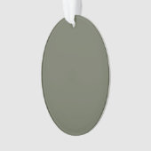 Minimale mosgroene acryl ornament – Aanpasbaar (voorkant)