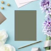 Minimale Moss Green Acryl Uitnodiging – Aanpassen (Insitu (Huwelijk))