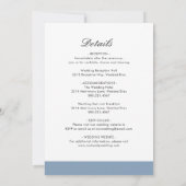 Minimale mosterdblauw in één keer kaart (Achterkant)