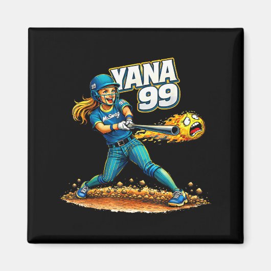 Minimale Moswag Yana 99 Softbal Ondersteuning Magneet (Voorkant)