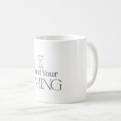 Minimale Motivatie Mok-Quote Koffiekop Koffiemok (Voorkant rechts)